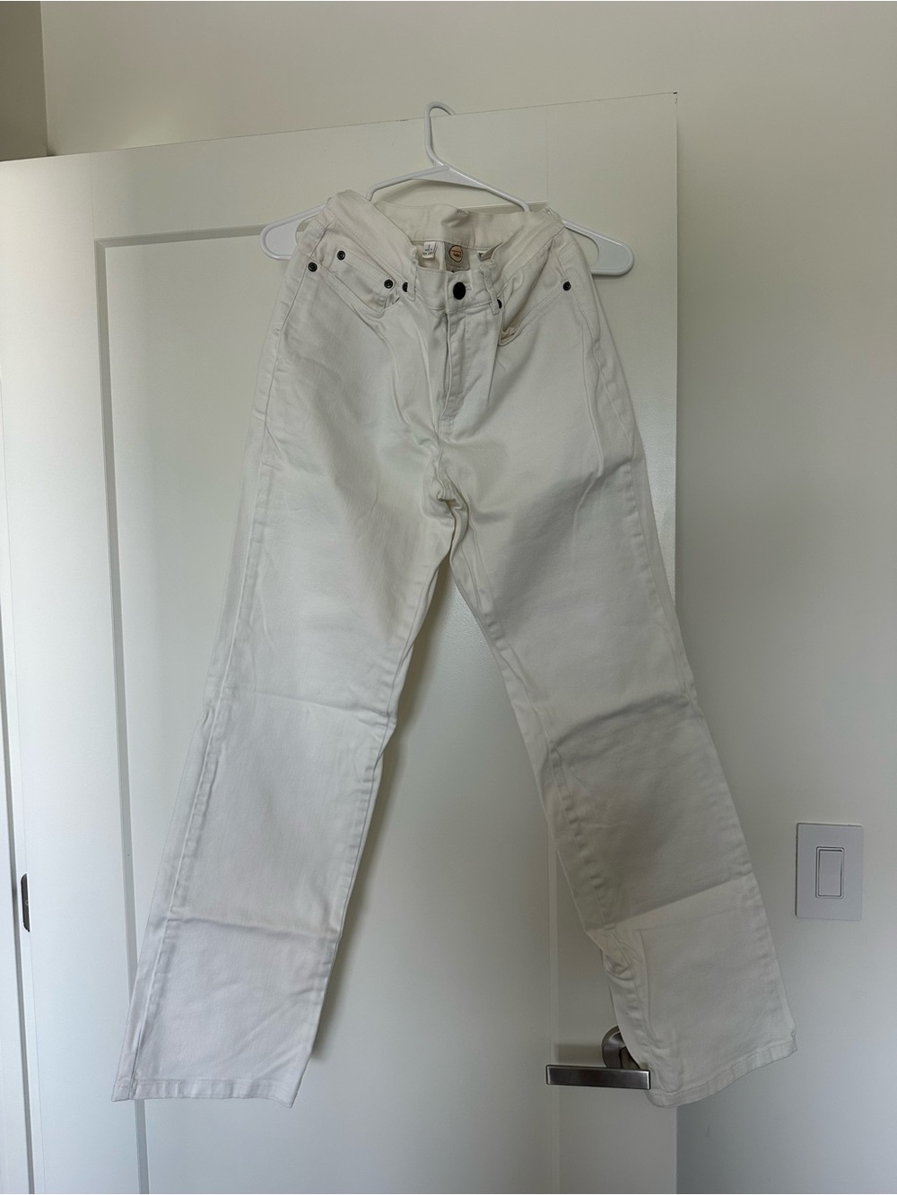 Talbots Cream Straight-Leg Women's Jeans